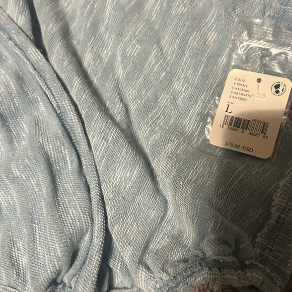 Women's Blue Long Sleeve Top - Picture 9 of 10